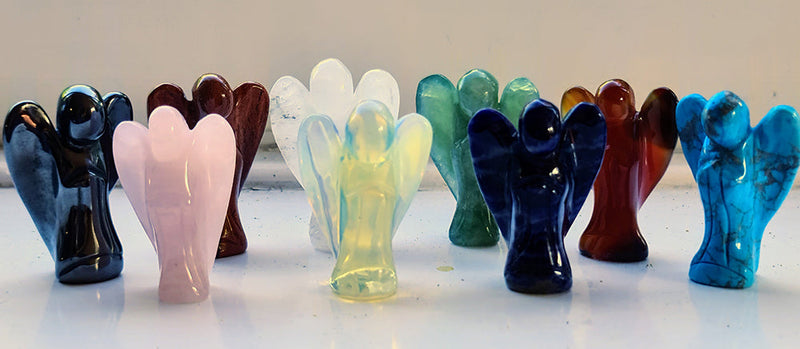Hand Carved Archangel Gemstones