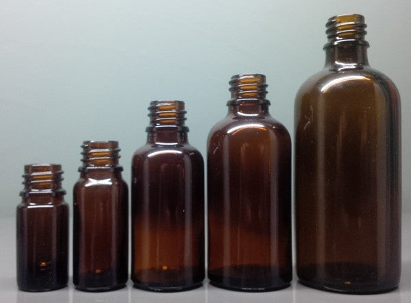 Amber Glass Dropper Bottles (no caps)
