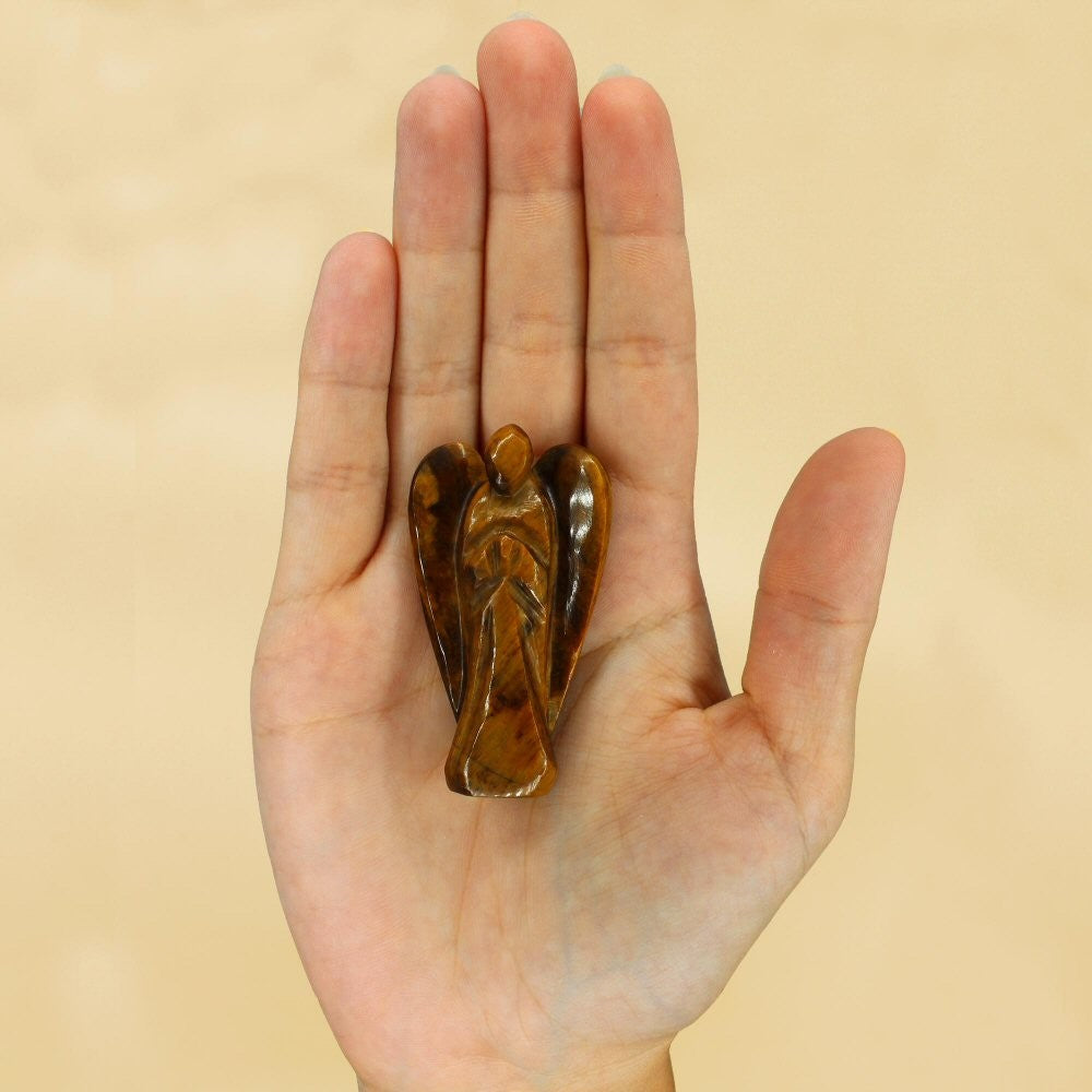 Tiger's Eye Gemstone Angel