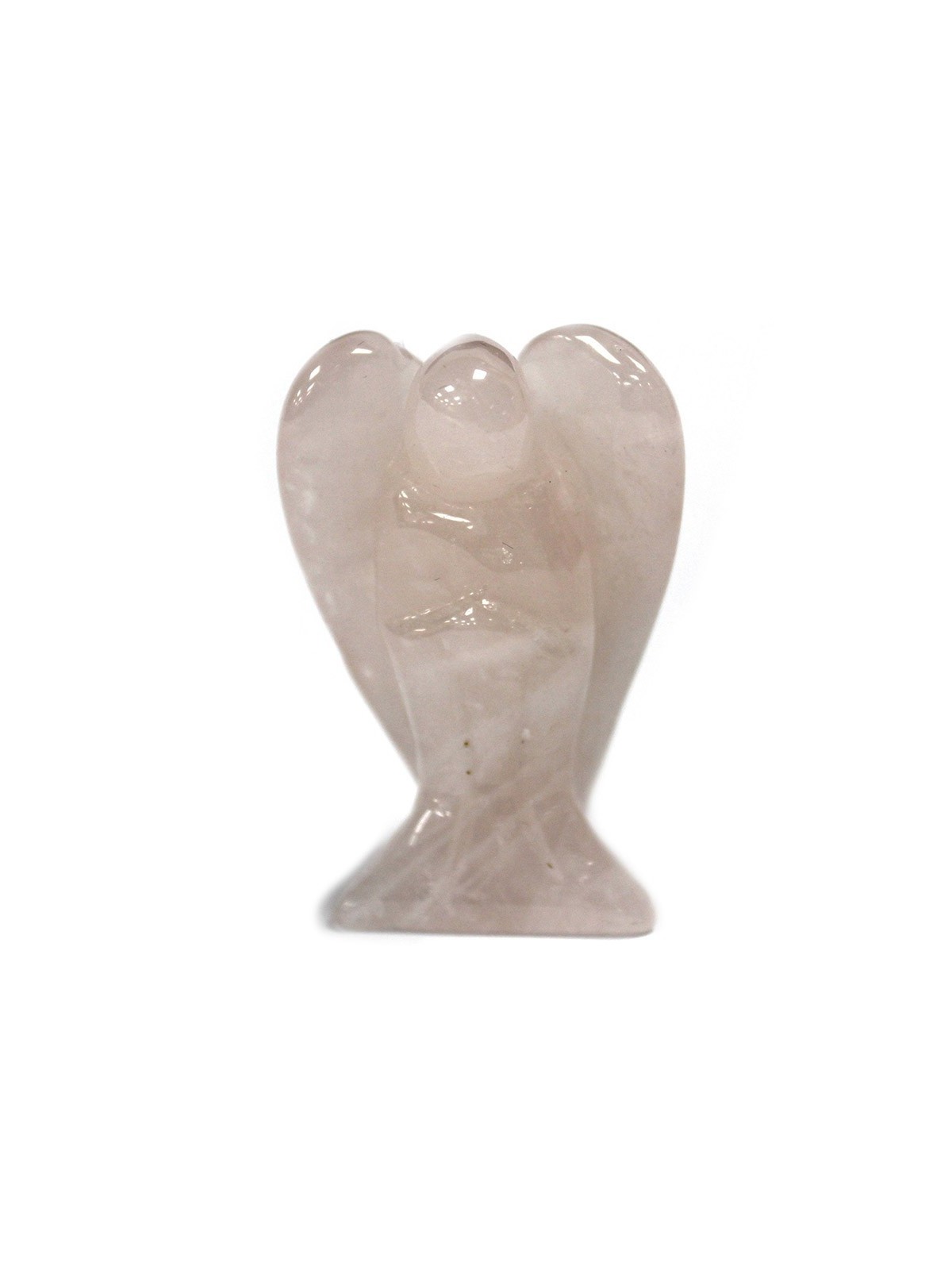 2" Rose Quartz  Gemstone Angel