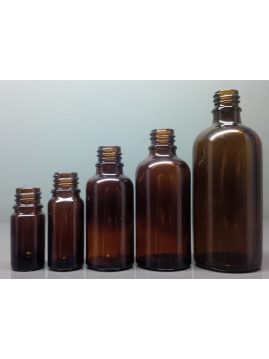 Amber Glass Dropper Bottles