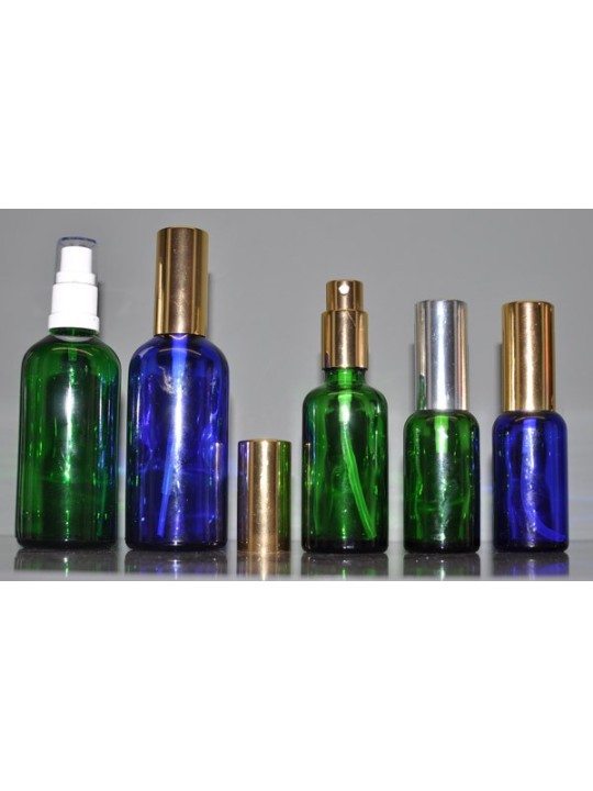 Coloured Glass Spray Mister Bottles Complete (Misters)