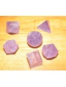 Platonic Solids quartz set