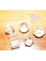 Platonic Solids quartz set