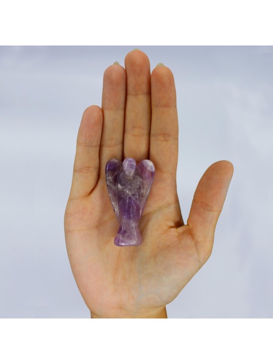 2" Amethyst  Gemstone Angel